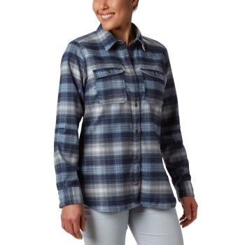 Columbia Overhemd Dames, Bryce Canyon Stretch Flannel Donkerblauw, 15GZURKJD